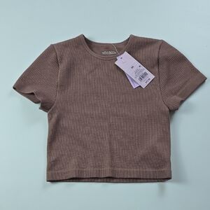 3/$15 Wild Fable - Junior's Mauve Pink Short Sleeve Crop Top Size X-Small